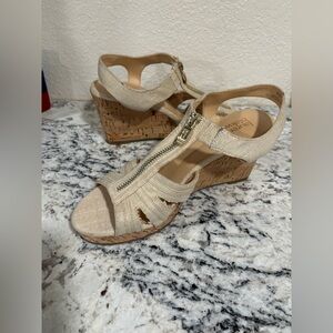 Lauren Blakwell Wedge Zipper Sandal Women’s Size 9 261055 Renee